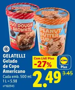 Lidl gelatelli gelado de copo americano promoção