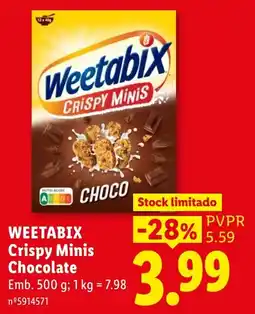 Lidl Weetabix Crispy Minis Chocolate promoção