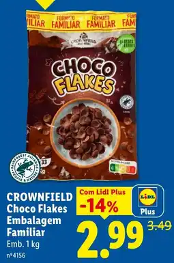 Lidl Crownfield Choco Flakes promoção
