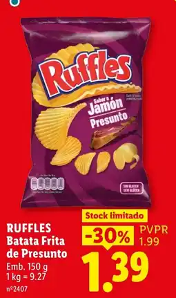 Lidl Ruffles Batata Frita de Presunto promoção