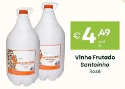 Roque Supermercados Vinho Frutado Santoinho Rosé promoção