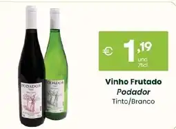 Roque Supermercados Vinho Frutado Podador promoção