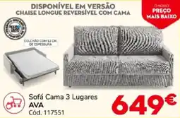 Conforama Sofá cama 3 lugares ava promoção