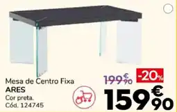 Conforama Mesa de Centro Fixa Ares promoção