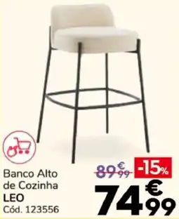 Conforama Banco Alto de Cozinha LEO promoção