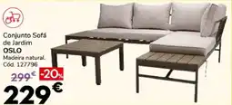 Conforama Conjunto Sofá de Jardim Oslo promoção