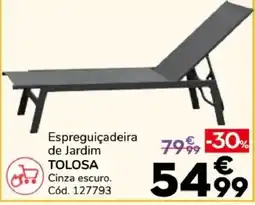 Conforama Espreguiçadeira de Jardim Tolosa Cinza escuro promoção