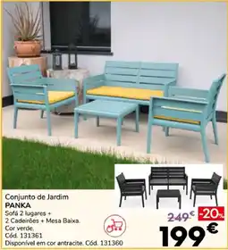Conforama Conjunto de Jardim Panka promoção