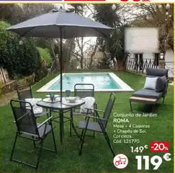 Conforama Conjunto de Jardim Roma promoção