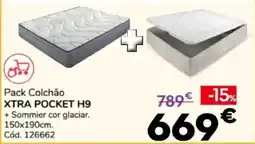 Conforama Pack Colchão Xtra Pocket H9 promoção
