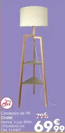 Conforama Candeeiro de Pé Chan promoção