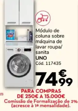 Conforama Módulo de coluna sobre máquina de lavar roupa/sanita UNO promoção