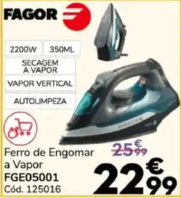 Conforama Fagor ferro de engomar a vapor promoção