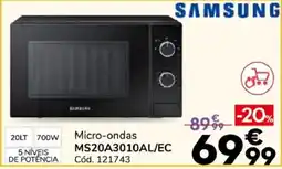 Conforama Micro-ondas Samsung MS20A3010AL/EC promoção