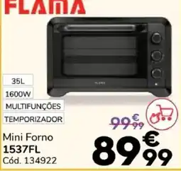 Conforama flama mini forno promoção
