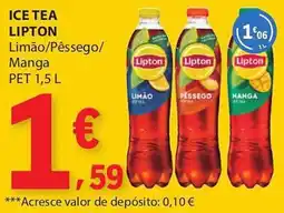 E.Leclerc Ice tea lipton limão/pêssego/manga promoção