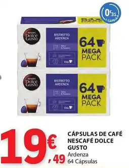 E.Leclerc Cápsulas de café Nescafé Dolce Gusto Ardenza promoção