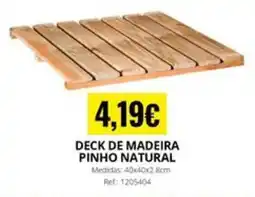 OvarMat Deck de madeira pinho natural promoção