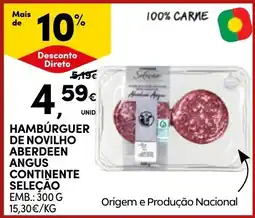 Continente Hambúrguer de novilho aberdeen angus continente seleção promoção