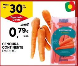 Continente cenoura continente promoção
