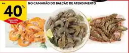 Continente Camarão do balcão de atendimento promoção