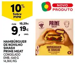 Continente Hambúrguer de novilho prime meat promoção