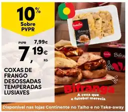 Continente Coxas de frango desossadas temperadas lusíaves promoção