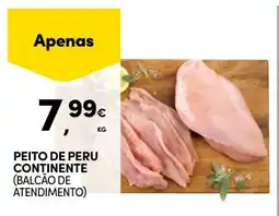 Continente Peito de peru continente promoção