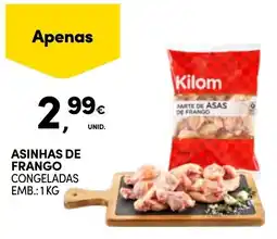 Continente Asinhas de frango congeladas kilom promoção