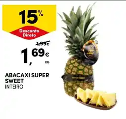 Continente Abacaxi super sweet inteiro promoção