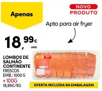 Continente Lombos de salmão continente promoção