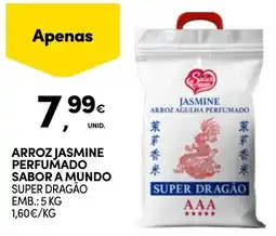 Continente arroz jasmine perfumado sabor a mundo super dragão promoção