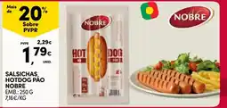 Continente Salsichas hotdog pão nobre promoção