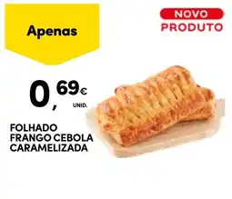 Continente Folhado frango cebola caramelizeada promoção