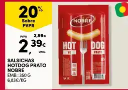 Continente Salsichas hotdog prato nobre promoção