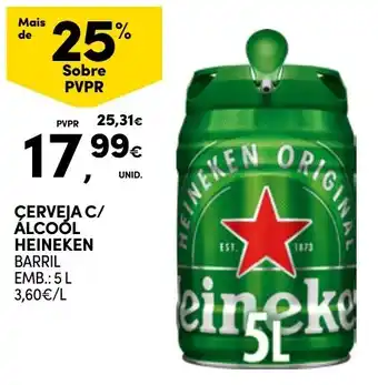 Cerveja c/ álcool heineken