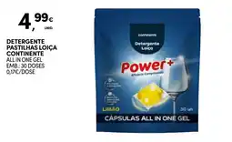 Continente Detergente pastilhas loiça continente promoção
