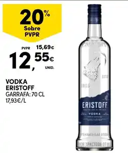 Continente vodka eristoff promoção