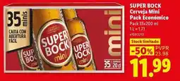 Lidl Super bock - cerveja mini pack económico promoção