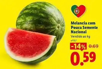 Lidl com - melancia com pouca semente nacional promoção