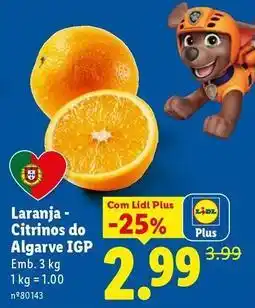 Lidl Laranjada - citrinos do algarve igp promoção