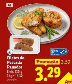 Lidl Filetes de pescada promoção