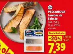 Lidl Pescanova - lombos de salmão promoção