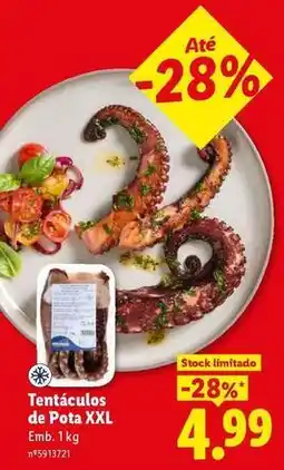 Lidl Xxl - tentaculos de pota xxl promoção