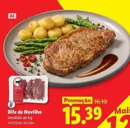 Lidl Nacional - bife de novilho promoção