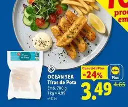 Lidl Ocean sea - tiras de pota promoção