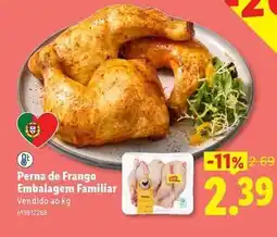 Lidl Perna de frango embalagem familiar promoção