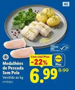 Lidl com - medalhões de pescada promoção