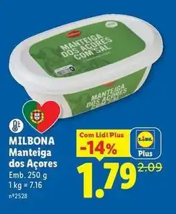 Lidl Milbona - manteiga dos acores promoção