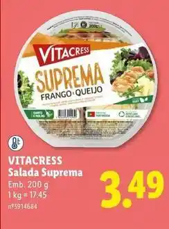 Lidl Vitacress - salada suprema promoção